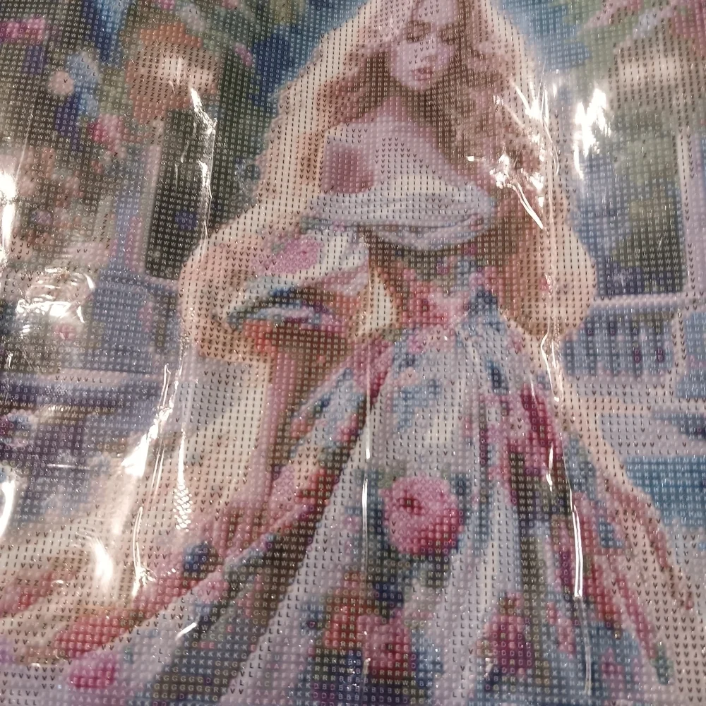 Colorful Romantic Woman Diamond Art Painting Kit 40x40